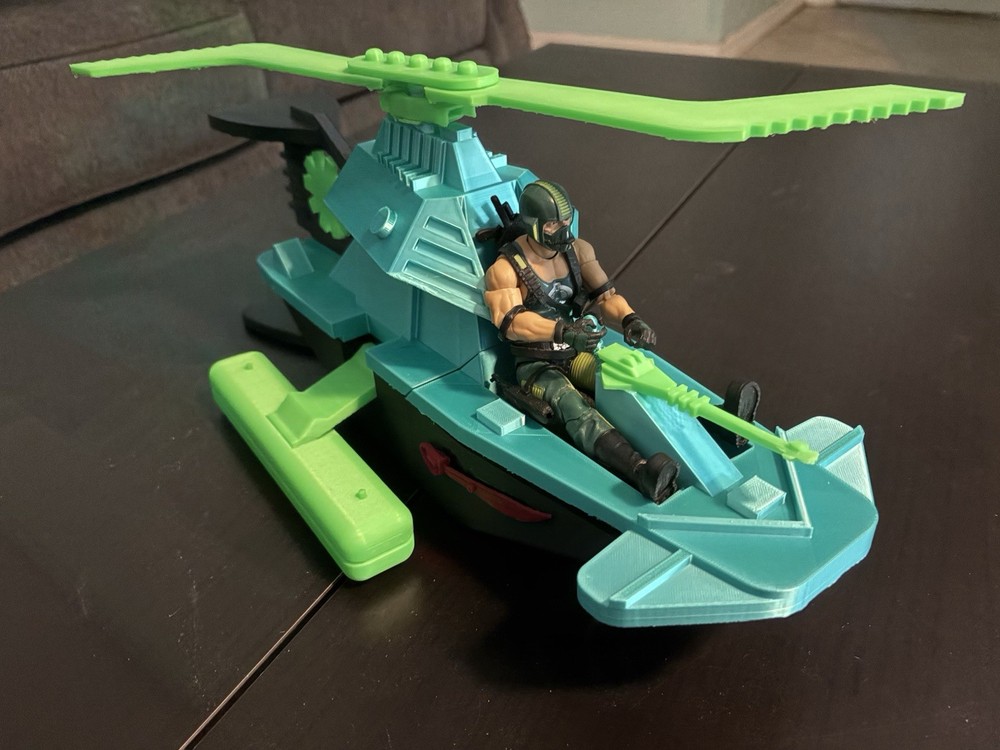 Dreadnok Swampfire 1/12 Scale 3D Printed Vehicle Glow in the Dark GI Joe Display