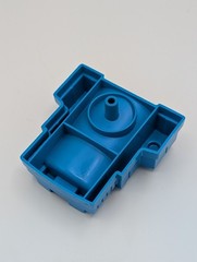 1987 Tomy Parker Brothers Spinjas Battle Stadium Ramp Launcher Blue