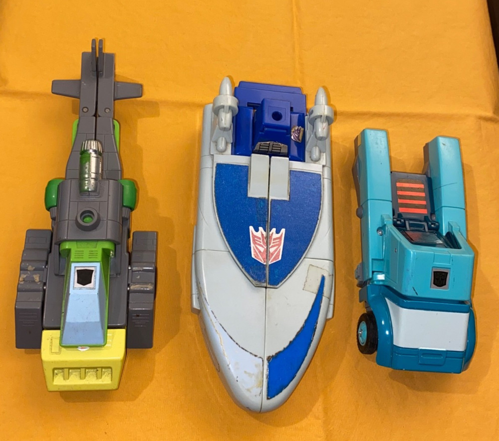 original G1 Transformers KUP SCOURGE SPRINGER LOT x3 free ship