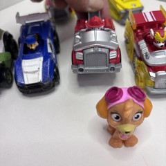 Paw Patrol Die Cast / Plastic Lot Of 9 Chase,Skye, Marshall, Tracker And Rubble