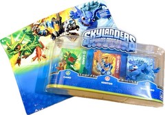 Skylanders Spyro’s Adventure 3-Pack Camo Ignitor Warnado Figures XBox PS3 NIOB