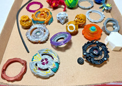 Beyblade Lot Metal & Plastic Parts Pieces, Launcher Action Game