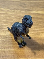 Vintage Mini Dinosaur Figures Hard Plastic Rubber Toys Lot Of 6 Clean.