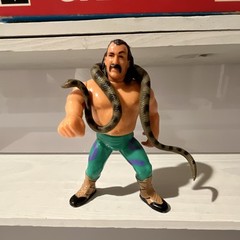 Hasbro WWF Jake “The Snake” Roberts Figure w/ Snake + Boxed Damion Snake