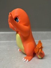 Charmander Pressed Against Window
