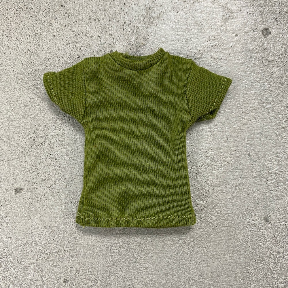 MO-SL-GN: 1/12 Green T-Shirt for 6″ slim action figure body