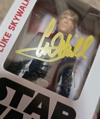 SIGNED Mark Hamill Star Wars Disney Hasbro Luke Skywalker Figure Mint w COA