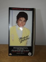 LJN Michael Jackson Poseable Thriller Outfit Figure w/ Glove Mic Stand