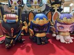 52 Toys X Aaru Garden Egyptian Gods 6 Piece With Open Box