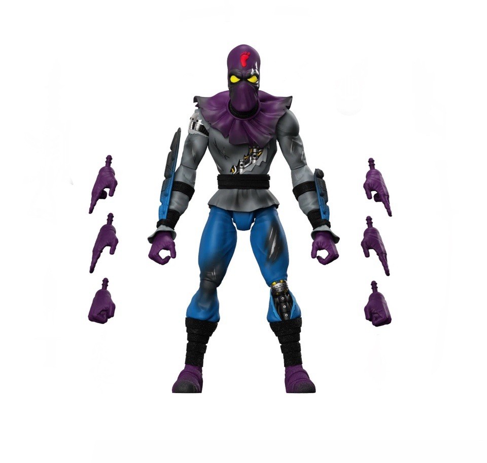 Super7 TMNT Foot Soldier Battle Damaged + Extra Hands LOOSE