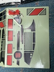 Vintage 1985 Transformers G1 Jetfire Partial Sticker Sheet Decals and Booklet