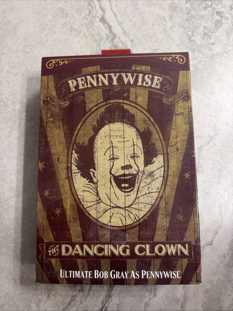 NIB – NECA IT Welcome to Derry Ultimate Pennywise the Dancing Clown Bob Gray 7”