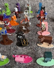 HUGE 110 Pc Lot Minecraft Jada Toys 40 Metalfigs Die-cast & 70 Plastic Figures