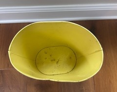 Vintage 1966 Batman & Robin Metal Trash Can Waste lithograph Cheinco 11.5″ Wear