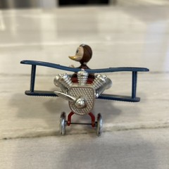 Polistil Poli Toys Disney Donald Duck Ww2 Diecast Metal Plane Vintage 60’s Italy