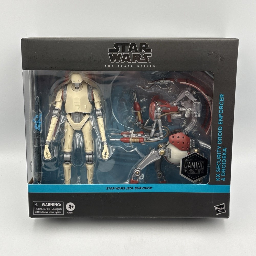 Star Wars The Black Series: KX Security Droid Enforcer And Droideka Figure