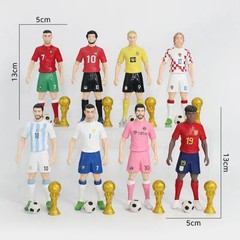 Lionel Messi Argentina Action Figure Soccer Star Football Model Doll Statue