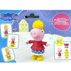 PEPPA PIG DRESS-UP PLAY SET 7-Pcs RAIN & SNOW 6″ Age 3+ ~ New in Package
