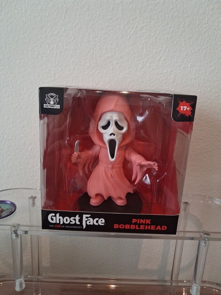 Culture Fly 4.5″ Pink Bobblehead GHOST FACE Scream The Icon of Halloween
