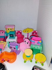 Shopkins 90 Piece Lot Mini Brands & 37 Piece Furniture Moose Enterprise