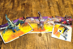 3x DragonHeart Figures. Draco, Razorthorn & Bowen Complete With Cardbacks