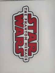 Retro the Phantom Menace star wars logo lightbox sign for Star Wars display