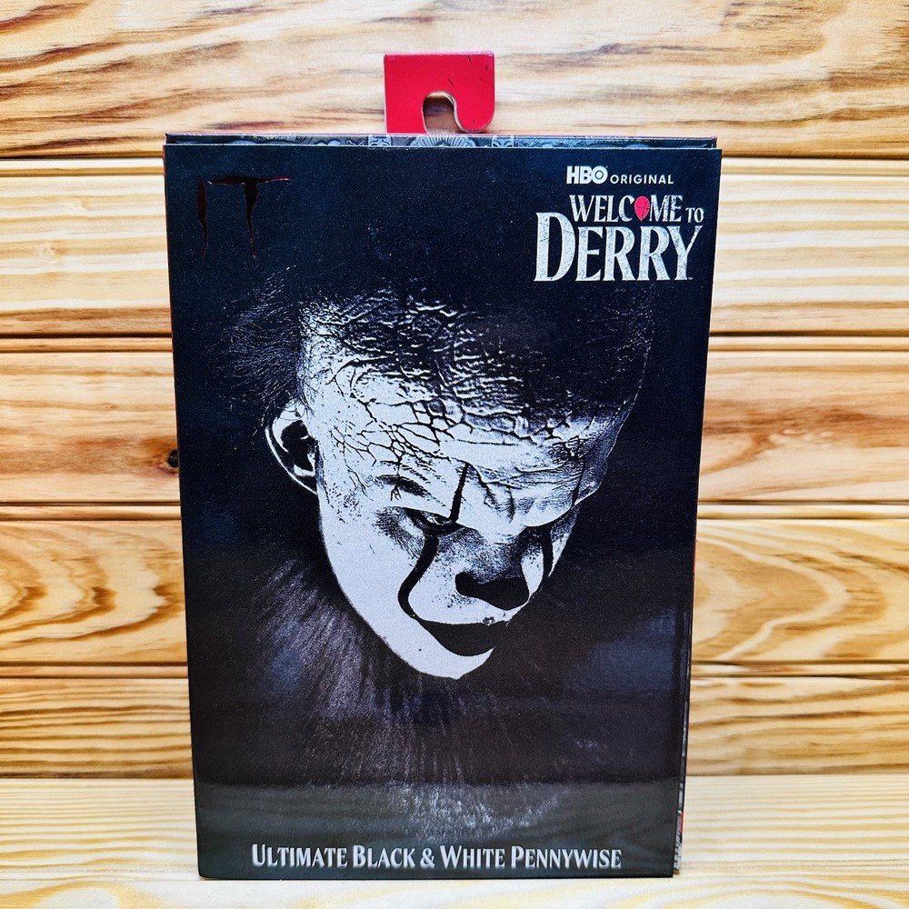 NECA Welcome To Derry Ultimate Black & White Pennywise Glow In The Dark Eyes