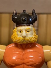Vintage 80s MOTU KO Galaxy Heroes Wrestler Warrior Huk Orange Chest Variant READ