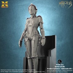 Metropolis Maschinenmensch Maria 1:8 Scale Model Kit Figure X-PLUS Silver Screen