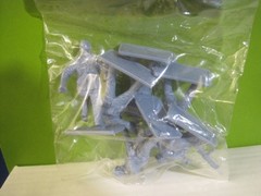 TEHNOLOG RUSSIAN ARMY 60MM BLUE GRAY PLASTIC TOY SOLDIERS
