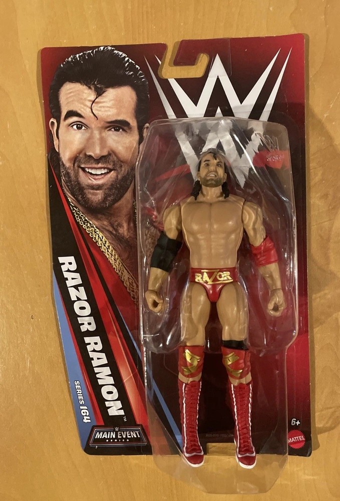 WWE Razor Ramon Bad Guy Main Event 164 Mattel Figure Red Gold Elbow Sleeve 2026