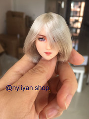 Customed Obitsu 1/6 Beauty 2B Girl Head Sculpt For 12”Female PH LD UD Figure
