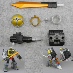 Transparent Neck Chest Upgrade Kit For SS86 Grimlock Weapon Sword Movable Hands