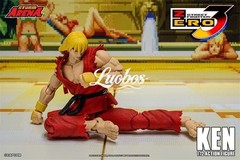 New Storm Toys SFSA01 1/12 Street Fighter ALPHA3 Ken Action Figure Model In Hand