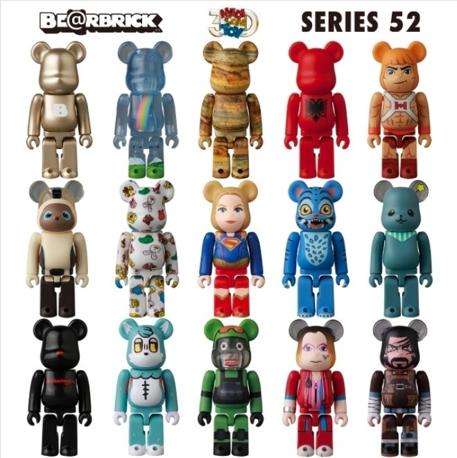Medicom Toy series 52 bearbrick Be@rbrick 1 BOX (24pcs) pre order