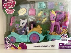 MLP G4 Princess Celebration Cars Set w/Princess Twilight Sparkle Spike & Rarity