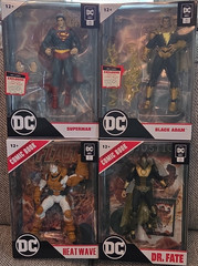 DC Direct DC Boxed Exclusive Figure Set w/ Comic Book Superman Black Adam