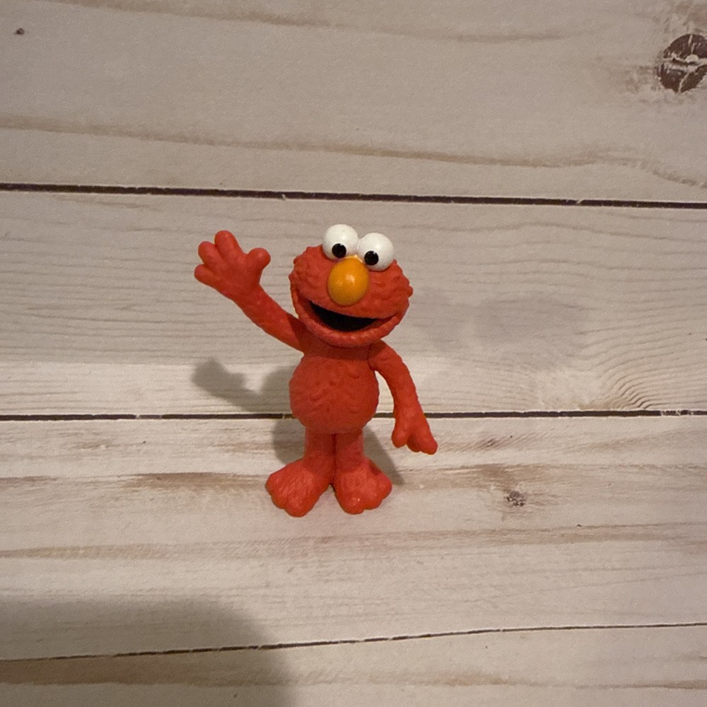 Sesame Place Fill A Bus Elmo PVC Figure 3” Used Sesame Street