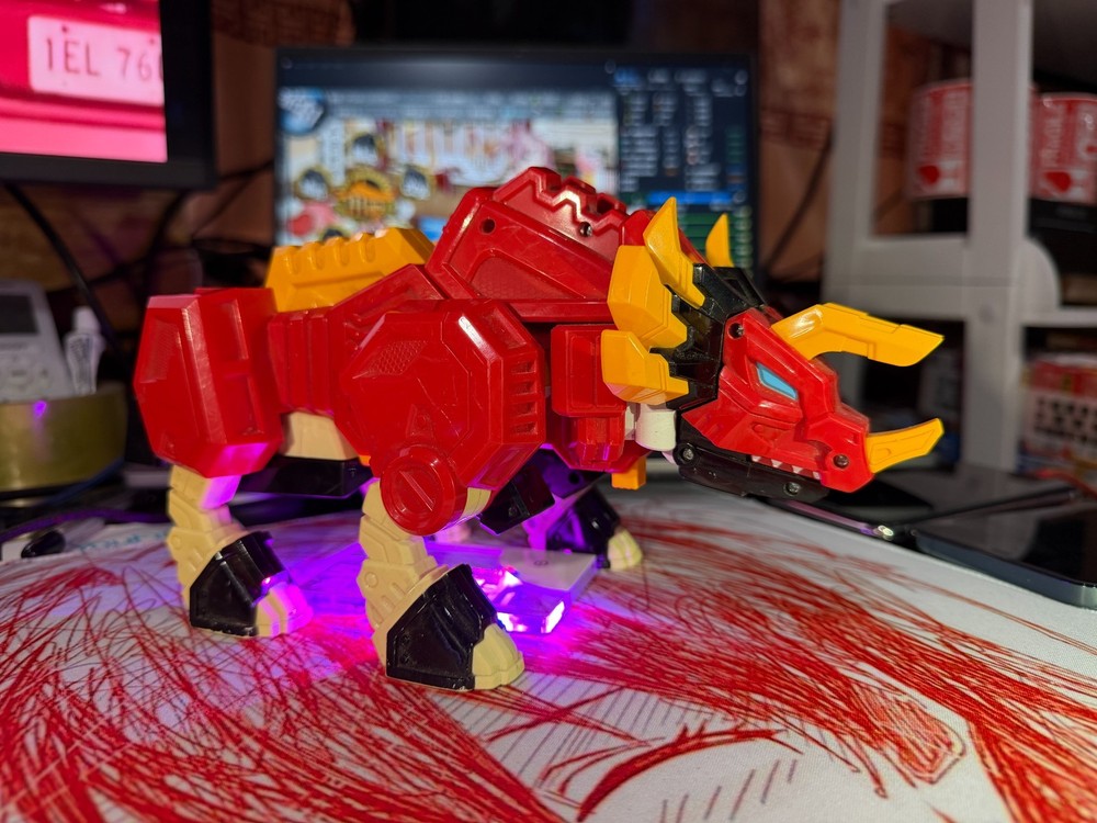 Miniforce Super Dino Power Force Trig Triceratops Rider robot