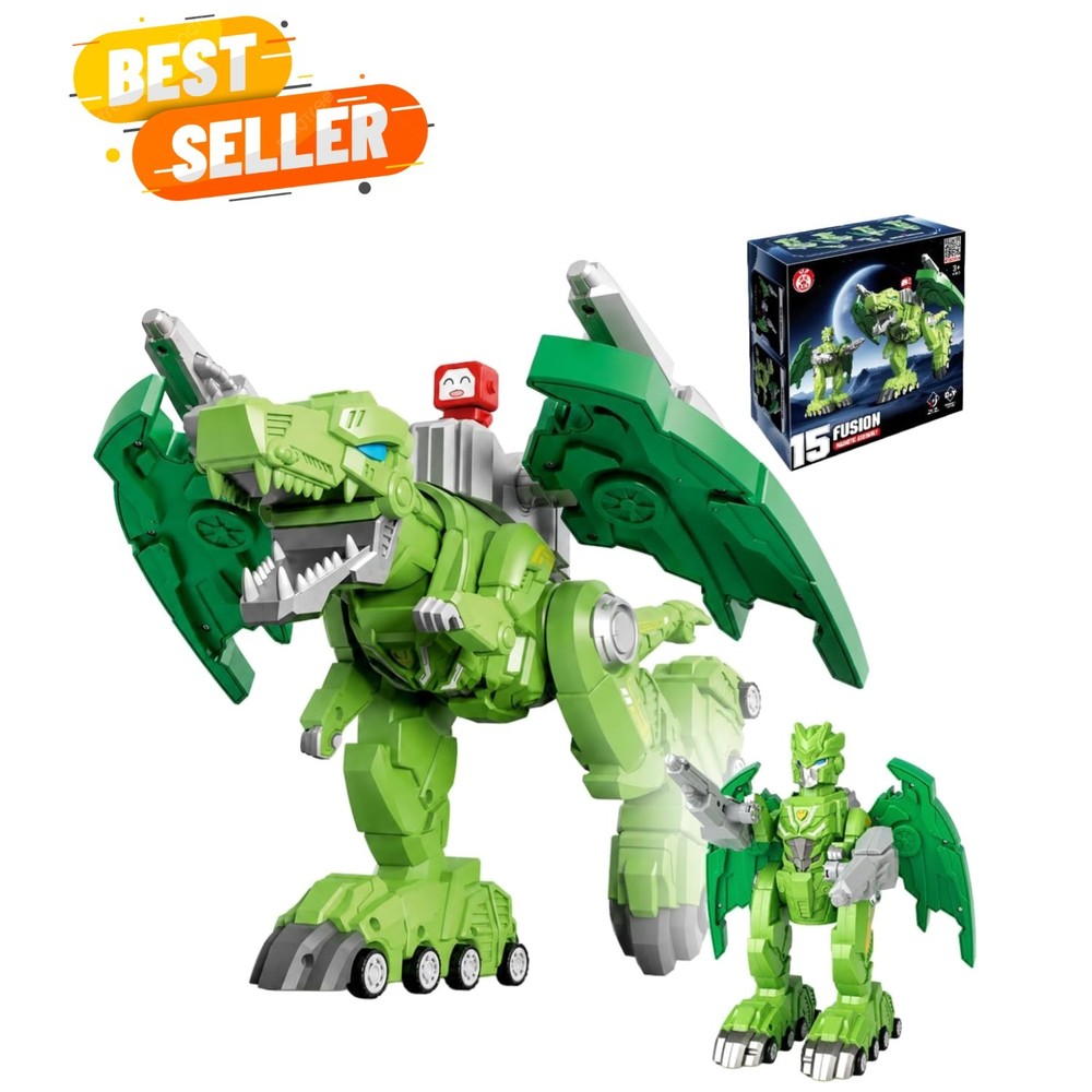 Magnetic Dinosaur Transforming Robot Toys for Boys, 4-in-1 Action Figure for …