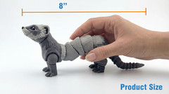 5 PCS Articulated Ferret Bandit Toy 8″ USA Made, Pick-A-Color