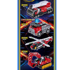 Metal Cardbot S BLASTRAIN & FLAMENOVA 2‑Robot Transformer Set 2025