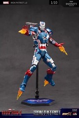 ZD-IP1: ZD Toys Marvel Iron Man 3 movie IRON PATRIOT 1.0 Action Figure