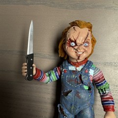 NECA Bride of Chucky Figure 7″Reel Toys Horror Doll W/ Knife Loose