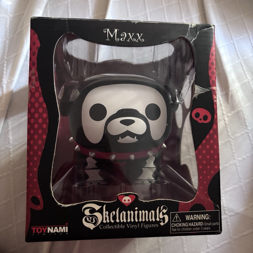 New Skelanimals Collectible Vinyl Figure Maxx the Bulldog Toynami 2009