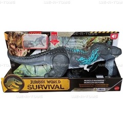 Mattel Jurassic World Muscle Madness T-Rex – Chomp & Roar Action Figure