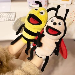 Insect Plush Hand Puppet Storytelling Bee Ladybird Butterfly Soft Stuffed Plush