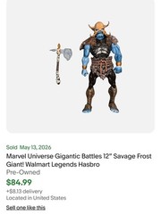 Savage Frost Giant 12″ & Loki Marvel Universe 4” Walmart Exclusive Hasbro RARE!