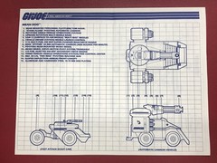 GI Joe 1988 100% Complete Mean Dog Vehicle W/ Figure, Card, Blue Print Manual!