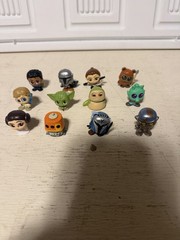 Disney Doorables Lot of 12 Mandalorian Yoda Luke Jabba The Hutt Leia Droid Lando